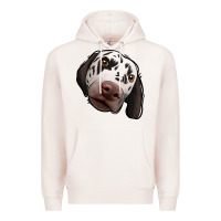 Pale Pink Dalmatian Premium Hoodie - Jasminsmagicworld