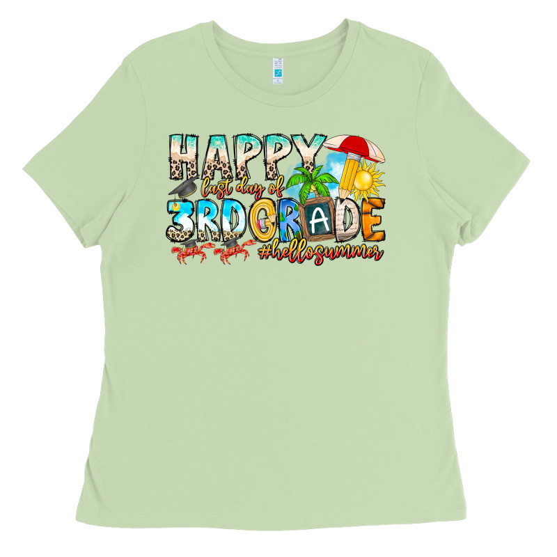 Name Farewell 3rd Grade  Hello Summer Ladies Tee by CowhideDigitalArt | Teevron