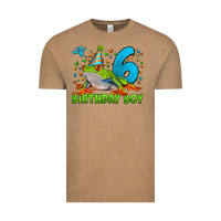 Birthday Boy Frog Age 6 Vintage Tee | Teevron