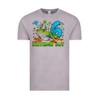 Vintage Zinc birthday boy frog age 6 Vintage Tee - LillyAllenDesigns