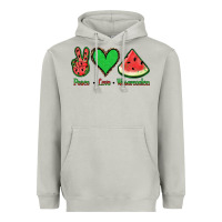 Moon Dust Peace Love Watermelon Heavyweight Hoodie - Jasminsmagicworld