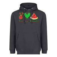 Smoke Peace Love Watermelon Heavyweight Hoodie - Jasminsmagicworld