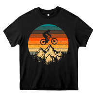 Black mountainbike downhill retro vintage gift   mountain bike Heavy Core Tee - DesigneFamous