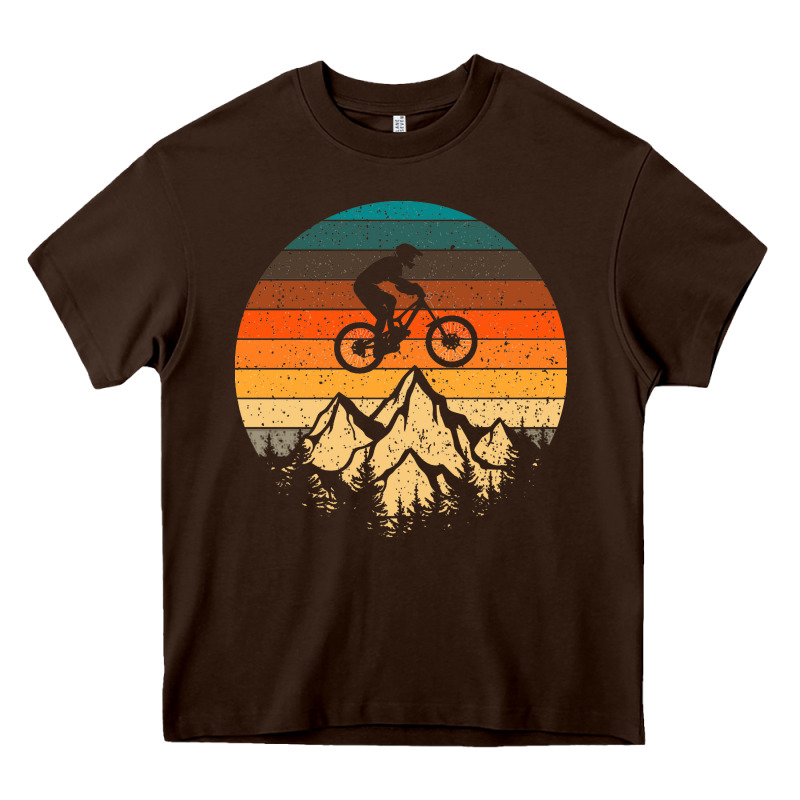 Mountainbike Downhill Retro Vintage Gift   Mountain Bike Heavy Core Tee by DesigneFamous | Teevron