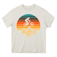 Cream mountainbike downhill retro vintage gift   mountain bike Heavy Core Tee - DesigneFamous