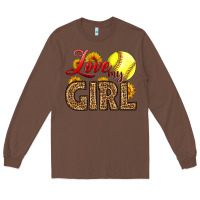 Chestnut Love My Girl Softball Long Sleeve Tee - LillyAllenDesigns