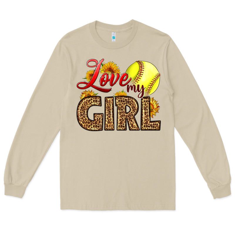 Love My Girl Softball Long Sleeve Tee by LillyAllenDesigns | Teevron