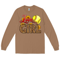 Toasted Coconut Love My Girl Softball Long Sleeve Tee - LillyAllenDesigns