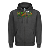 Charcoal Heather st patrick's day nurse Zipper Hoodie - RanaPortraitStore