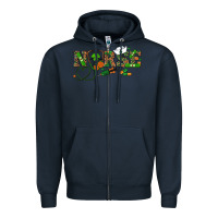 Navy st patrick's day nurse Zipper Hoodie - RanaPortraitStore