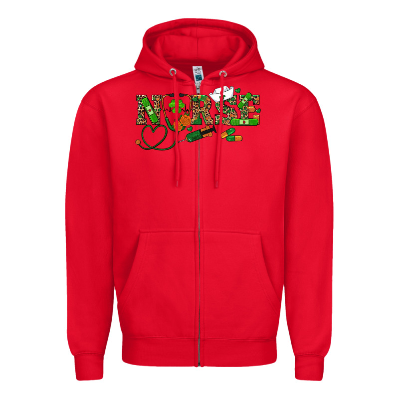 St Patrick's Day Nurse Zipper Hoodie by RanaPortraitStore | Teevron