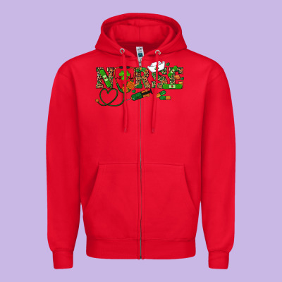 St Patrick's Day Nurse Zipper Hoodie Designed By Ranaportraitstore