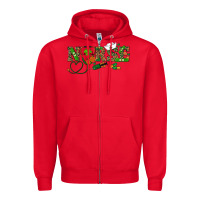 Red st patrick's day nurse Zipper Hoodie - RanaPortraitStore