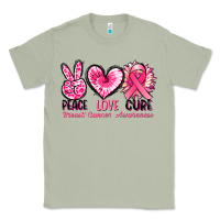 Matcha Peace love cure Breast Cancer Awareness Classic Tee - FaDigitalArtStudio