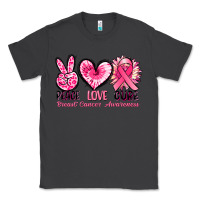 Smoke Peace love cure Breast Cancer Awareness Classic Tee - FaDigitalArtStudio