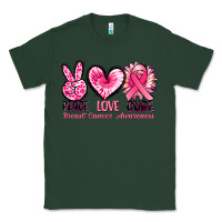Sports Green Peace love cure Breast Cancer Awareness Classic Tee - FaDigitalArtStudio