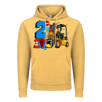 Vintage Mustard forklift birthday two Vintage Hoodie - Artiststas