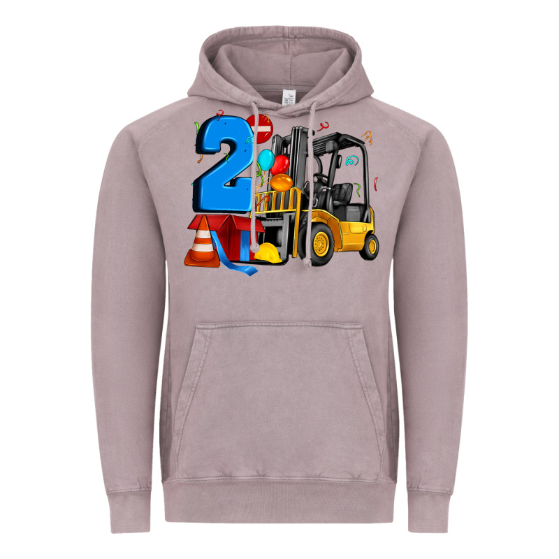 Forklift Birthday Two Vintage Hoodie by Artiststas | Teevron
