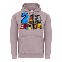 Vintage Zinc forklift birthday two Vintage Hoodie - Artiststas