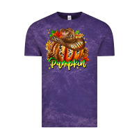 Cloud Purple Hello Pumpkin Vintage Tee - CowhideDigitalArt
