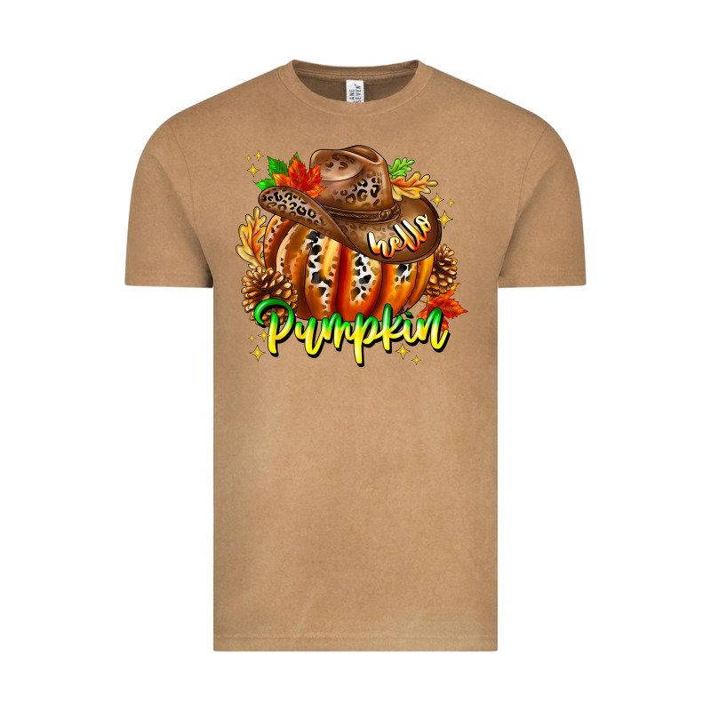Hello Pumpkin Vintage Tee by CowhideDigitalArt | Teevron
