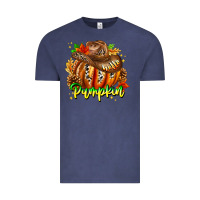 Vintage Denim Hello Pumpkin Vintage Tee - CowhideDigitalArt