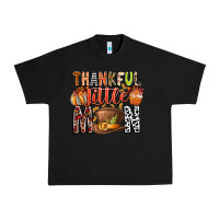Black Thankful Little Mon Urban Heavy Tee - CowhideDigitalArt
