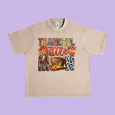 Thankful Little Mon Urban Heavy Tee Designed By Cowhidedigitalart
