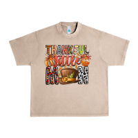 French Oak Thankful Little Mon Urban Heavy Tee - CowhideDigitalArt