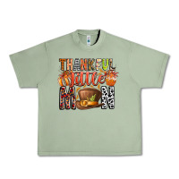 Oil Green Thankful Little Mon Urban Heavy Tee - CowhideDigitalArt