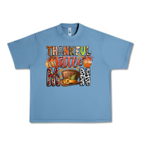 Pebble Blue Thankful Little Mon Urban Heavy Tee - CowhideDigitalArt