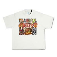 Pistachio Thankful Little Mon Urban Heavy Tee - CowhideDigitalArt