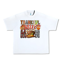 White Thankful Little Mon Urban Heavy Tee - CowhideDigitalArt
