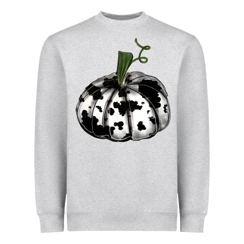 Watercolor Cowhide Halloween Pumpkin Heavyweight Sweatshirt by RanaPortraitStore | Teevron