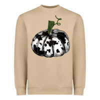 Mushroom watercolor cowhide halloween pumpkin Heavyweight Sweatshirt - RanaPortraitStore