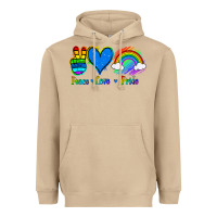 Mushroom Peace Love Pride Heavyweight Hoodie - Jasminsmagicworld