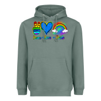 Sage Peace Love Pride Heavyweight Hoodie - Jasminsmagicworld