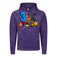 Cloud Purple forklift birthday three Vintage Hoodie - Artiststas