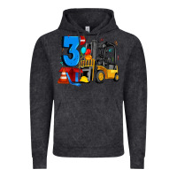 Vintage Black forklift birthday three Vintage Hoodie - Artiststas