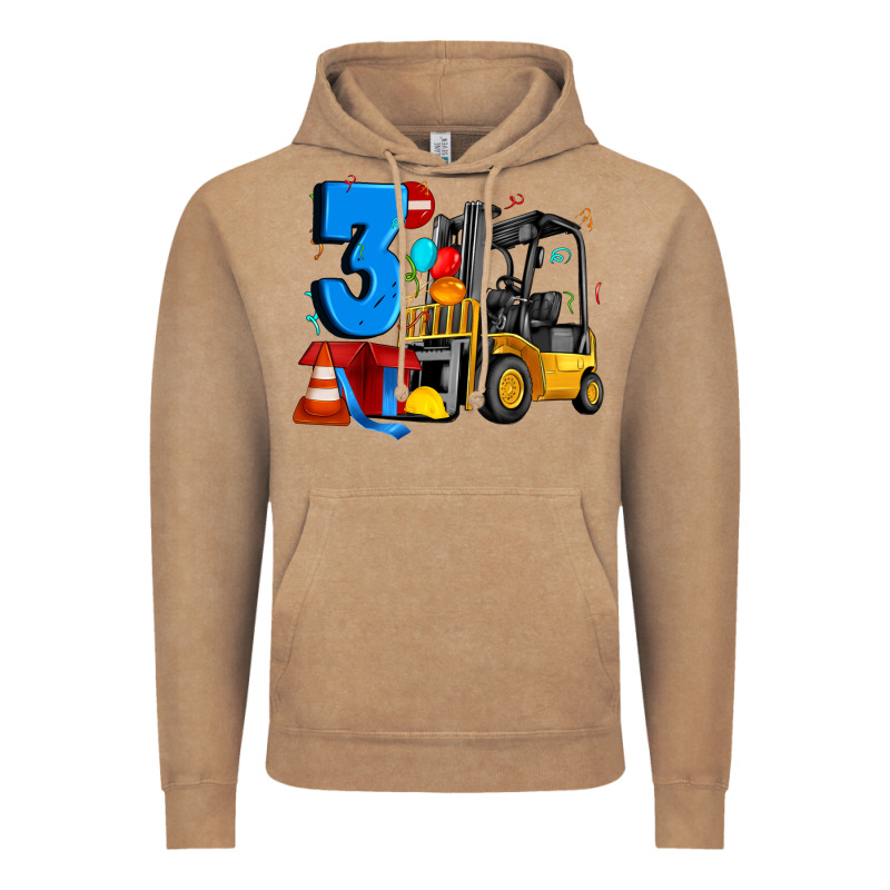 Forklift Birthday Three Vintage Hoodie by Artiststas | Teevron