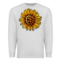 Dove Grey sunflower leopard Premium Sweatshirt - Jasminsmagicworld