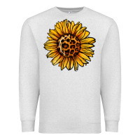 Oatmeal Heather sunflower leopard Premium Sweatshirt - Jasminsmagicworld