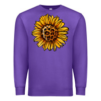 Purple sunflower leopard Premium Sweatshirt - Jasminsmagicworld
