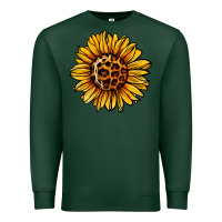 Sports Green sunflower leopard Premium Sweatshirt - Jasminsmagicworld