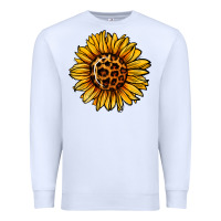 White sunflower leopard Premium Sweatshirt - Jasminsmagicworld