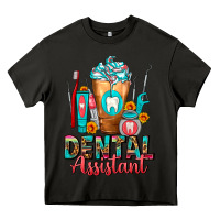 Asphalt Dental Assistant Dentist Frappe Heavy Core Tee - FaDigitalArtStudio