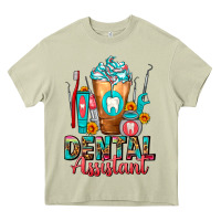 Mossy Dental Assistant Dentist Frappe Heavy Core Tee - FaDigitalArtStudio