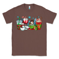 Chestnut christmas snowman coffee cups Classic Tee - OliviaCreatesArt