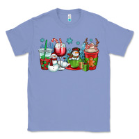 Colony Blue christmas snowman coffee cups Classic Tee - OliviaCreatesArt