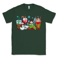Sports Green christmas snowman coffee cups Classic Tee - OliviaCreatesArt